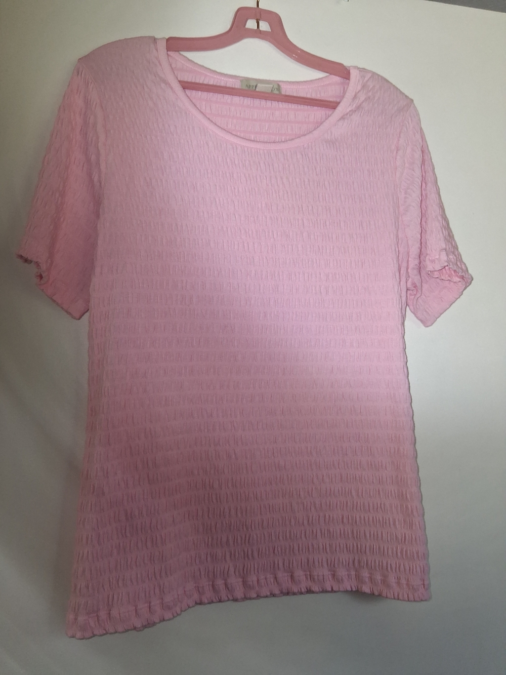 Appleseeds Pink Textured Short-Sleeve Top - Picture 6 of 6
